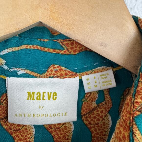 Anthropologie Maeve Cheetah Shirt - Picture 3 of 6